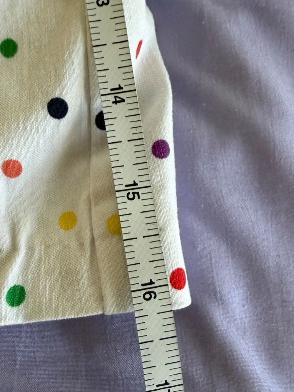 Zac & Rachel White Skort with Rainbow Polka Dots - Picture 2 of 4